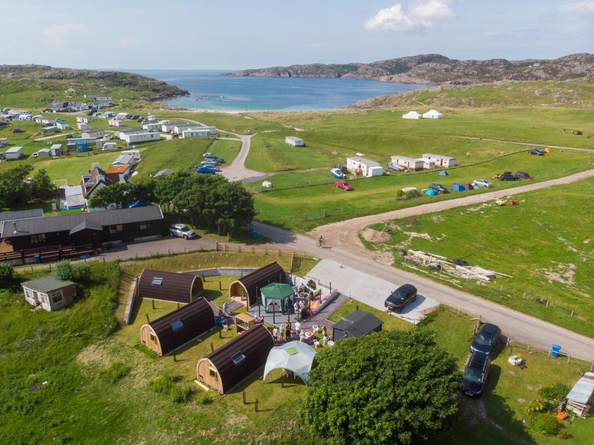 North Coast 500 Pods Hotell Achmelvich Eksteriør bilde